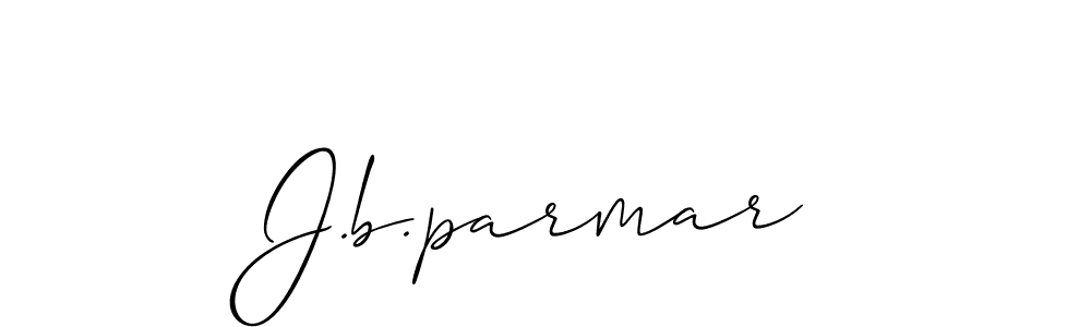 Make a beautiful signature design for name J.b.parmar. Use this online signature maker to create a handwritten signature for free. J.b.parmar signature style 2 images and pictures png