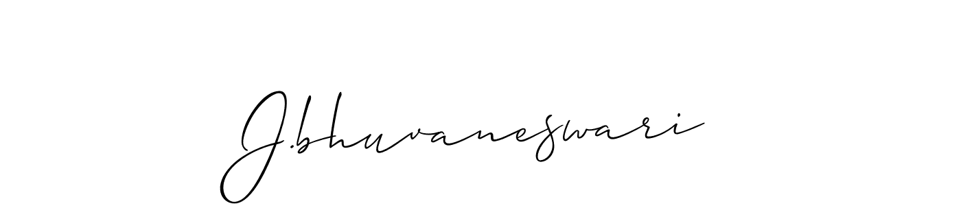 The best way (Allison_Script) to make a short signature is to pick only two or three words in your name. The name J.bhuvaneswari include a total of six letters. For converting this name. J.bhuvaneswari signature style 2 images and pictures png