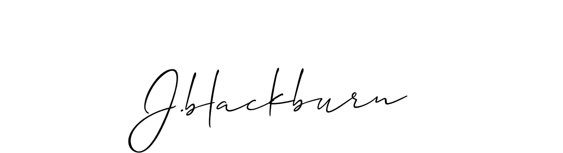 How to make J.blackburn signature? Allison_Script is a professional autograph style. Create handwritten signature for J.blackburn name. J.blackburn signature style 2 images and pictures png