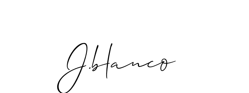 Also we have J.blanco name is the best signature style. Create professional handwritten signature collection using Allison_Script autograph style. J.blanco signature style 2 images and pictures png