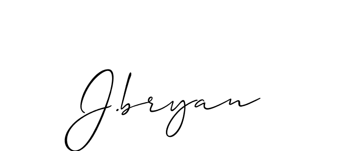 Allison_Script is a professional signature style that is perfect for those who want to add a touch of class to their signature. It is also a great choice for those who want to make their signature more unique. Get J.bryan name to fancy signature for free. J.bryan signature style 2 images and pictures png