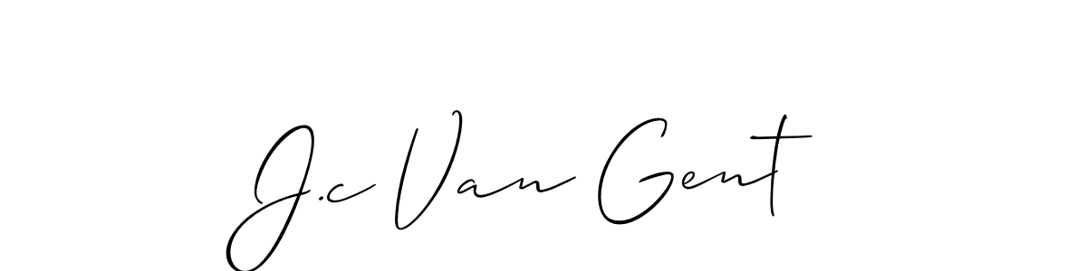 How to Draw J.c Van Gent signature style? Allison_Script is a latest design signature styles for name J.c Van Gent. J.c Van Gent signature style 2 images and pictures png