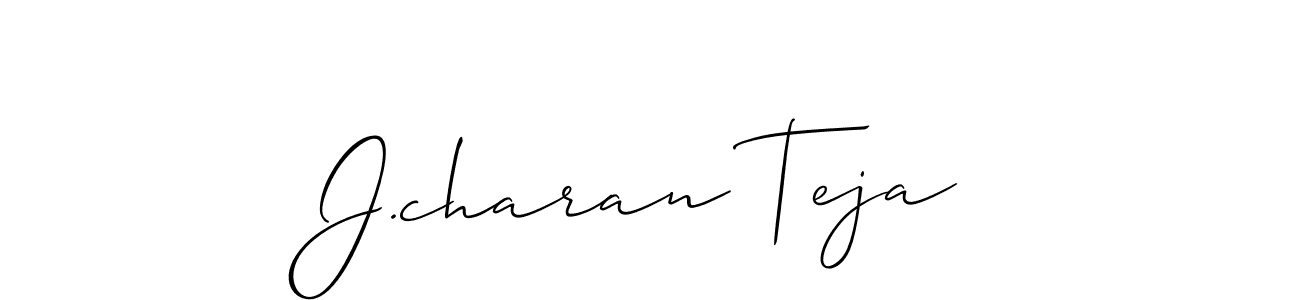 J.charan Teja stylish signature style. Best Handwritten Sign (Allison_Script) for my name. Handwritten Signature Collection Ideas for my name J.charan Teja. J.charan Teja signature style 2 images and pictures png