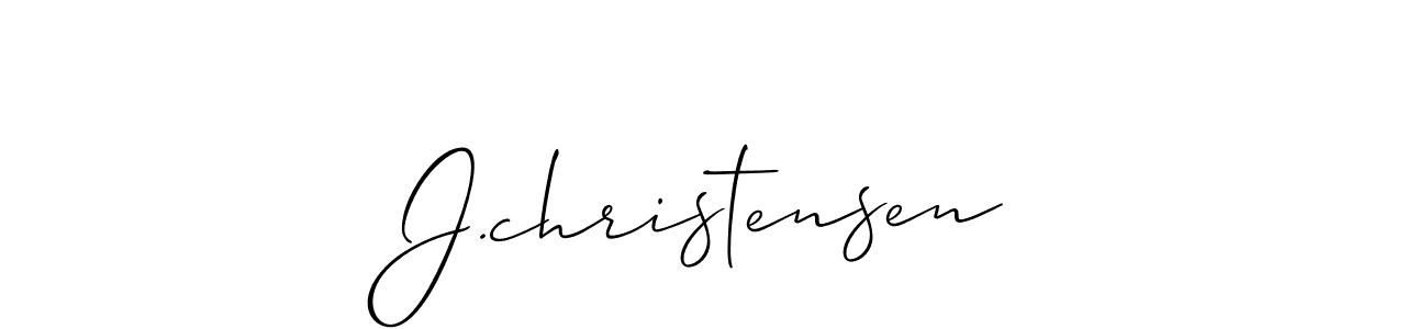 How to make J.christensen signature? Allison_Script is a professional autograph style. Create handwritten signature for J.christensen name. J.christensen signature style 2 images and pictures png