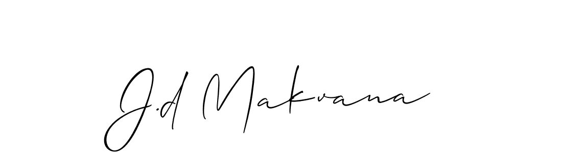 Make a beautiful signature design for name J.d Makvana. Use this online signature maker to create a handwritten signature for free. J.d Makvana signature style 2 images and pictures png