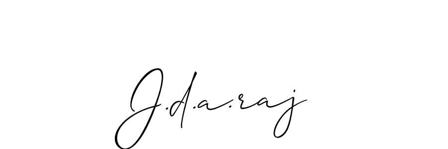 How to make J.d.a.raj signature? Allison_Script is a professional autograph style. Create handwritten signature for J.d.a.raj name. J.d.a.raj signature style 2 images and pictures png