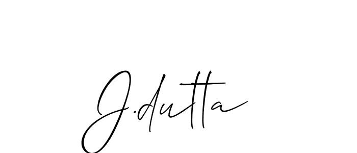 You can use this online signature creator to create a handwritten signature for the name J.dutta. This is the best online autograph maker. J.dutta signature style 2 images and pictures png