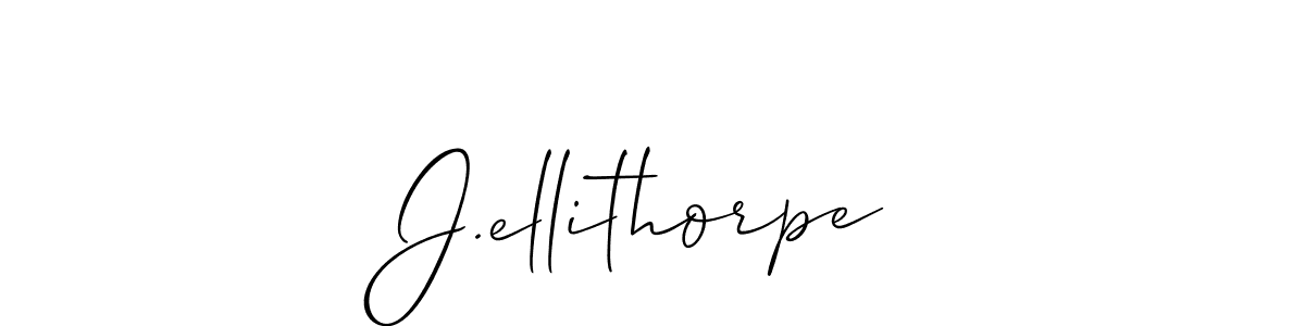 Create a beautiful signature design for name J.ellithorpe. With this signature (Allison_Script) fonts, you can make a handwritten signature for free. J.ellithorpe signature style 2 images and pictures png