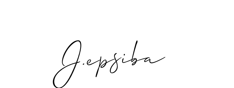 It looks lik you need a new signature style for name J.epsiba. Design unique handwritten (Allison_Script) signature with our free signature maker in just a few clicks. J.epsiba signature style 2 images and pictures png