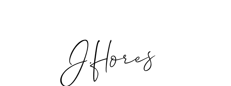 Allison_Script is a professional signature style that is perfect for those who want to add a touch of class to their signature. It is also a great choice for those who want to make their signature more unique. Get J.flores name to fancy signature for free. J.flores signature style 2 images and pictures png