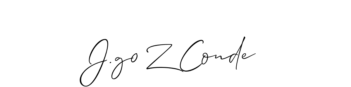 J.g0 Z Conde stylish signature style. Best Handwritten Sign (Allison_Script) for my name. Handwritten Signature Collection Ideas for my name J.g0 Z Conde. J.g0 Z Conde signature style 2 images and pictures png