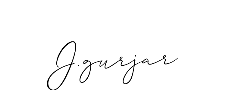 It looks lik you need a new signature style for name J.gurjar. Design unique handwritten (Allison_Script) signature with our free signature maker in just a few clicks. J.gurjar signature style 2 images and pictures png