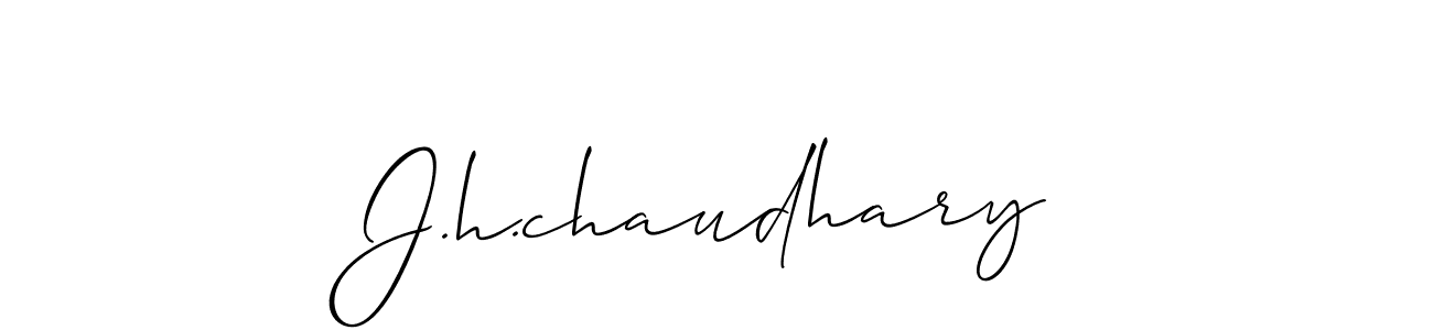 Also we have J.h.chaudhary name is the best signature style. Create professional handwritten signature collection using Allison_Script autograph style. J.h.chaudhary signature style 2 images and pictures png