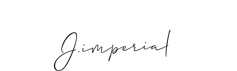 How to Draw J.imperial signature style? Allison_Script is a latest design signature styles for name J.imperial. J.imperial signature style 2 images and pictures png