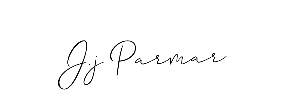 How to make J.j Parmar signature? Allison_Script is a professional autograph style. Create handwritten signature for J.j Parmar name. J.j Parmar signature style 2 images and pictures png