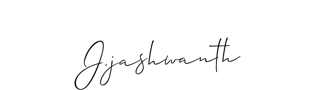 Use a signature maker to create a handwritten signature online. With this signature software, you can design (Allison_Script) your own signature for name J.jashwanth. J.jashwanth signature style 2 images and pictures png