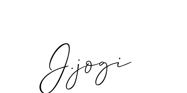 J.jogi stylish signature style. Best Handwritten Sign (Allison_Script) for my name. Handwritten Signature Collection Ideas for my name J.jogi. J.jogi signature style 2 images and pictures png