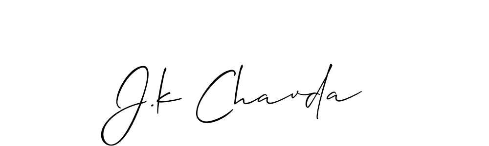 J.k Chavda stylish signature style. Best Handwritten Sign (Allison_Script) for my name. Handwritten Signature Collection Ideas for my name J.k Chavda. J.k Chavda signature style 2 images and pictures png