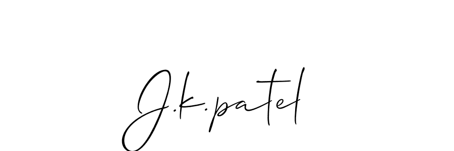 How to Draw J.k.patel signature style? Allison_Script is a latest design signature styles for name J.k.patel. J.k.patel signature style 2 images and pictures png