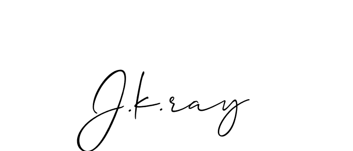 if you are searching for the best signature style for your name J.k.ray. so please give up your signature search. here we have designed multiple signature styles  using Allison_Script. J.k.ray signature style 2 images and pictures png