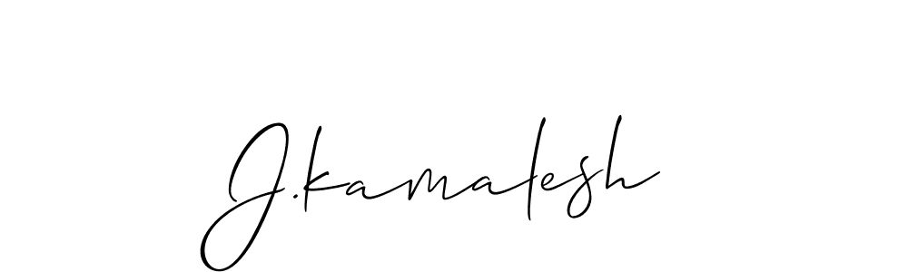 Also we have J.kamalesh name is the best signature style. Create professional handwritten signature collection using Allison_Script autograph style. J.kamalesh signature style 2 images and pictures png