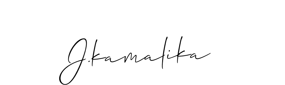 J.kamalika stylish signature style. Best Handwritten Sign (Allison_Script) for my name. Handwritten Signature Collection Ideas for my name J.kamalika. J.kamalika signature style 2 images and pictures png