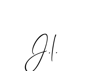 You should practise on your own different ways (Allison_Script) to write your name (J.l.) in signature. don't let someone else do it for you. J.l. signature style 2 images and pictures png