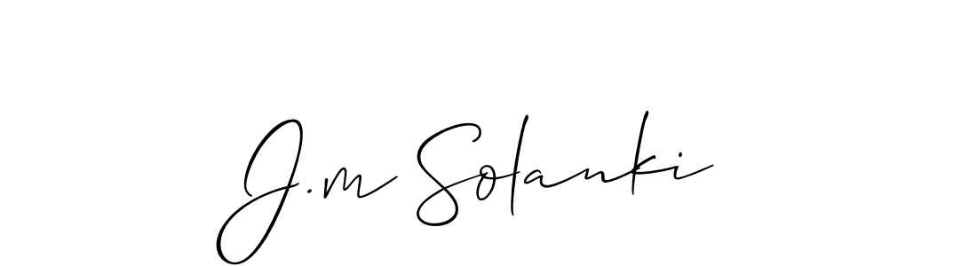 Also You can easily find your signature by using the search form. We will create J.m Solanki name handwritten signature images for you free of cost using Allison_Script sign style. J.m Solanki signature style 2 images and pictures png