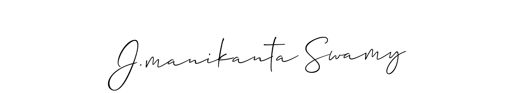 How to Draw J.manikanta Swamy signature style? Allison_Script is a latest design signature styles for name J.manikanta Swamy. J.manikanta Swamy signature style 2 images and pictures png