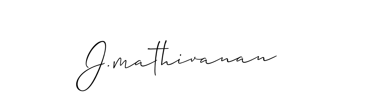 Similarly Allison_Script is the best handwritten signature design. Signature creator online .You can use it as an online autograph creator for name J.mathivanan. J.mathivanan signature style 2 images and pictures png