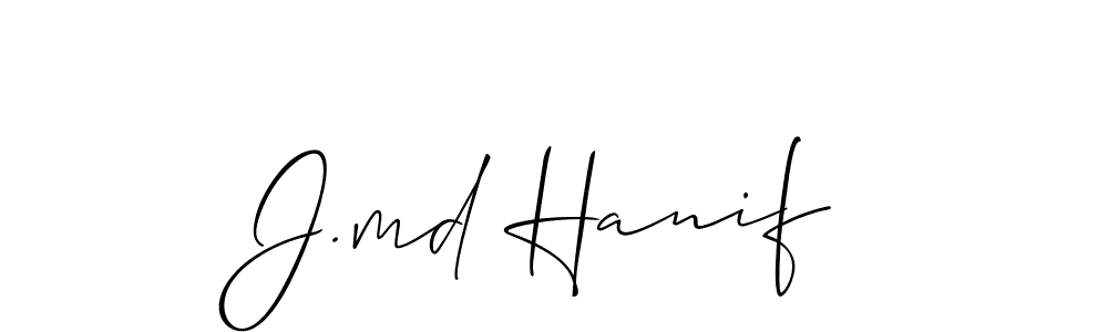 J.md Hanif stylish signature style. Best Handwritten Sign (Allison_Script) for my name. Handwritten Signature Collection Ideas for my name J.md Hanif. J.md Hanif signature style 2 images and pictures png