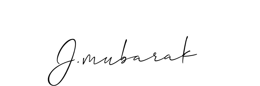 J.mubarak stylish signature style. Best Handwritten Sign (Allison_Script) for my name. Handwritten Signature Collection Ideas for my name J.mubarak. J.mubarak signature style 2 images and pictures png
