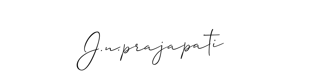 Best and Professional Signature Style for J.n.prajapati. Allison_Script Best Signature Style Collection. J.n.prajapati signature style 2 images and pictures png
