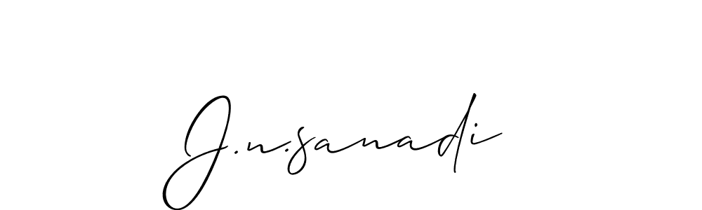 Best and Professional Signature Style for J.n.sanadi. Allison_Script Best Signature Style Collection. J.n.sanadi signature style 2 images and pictures png