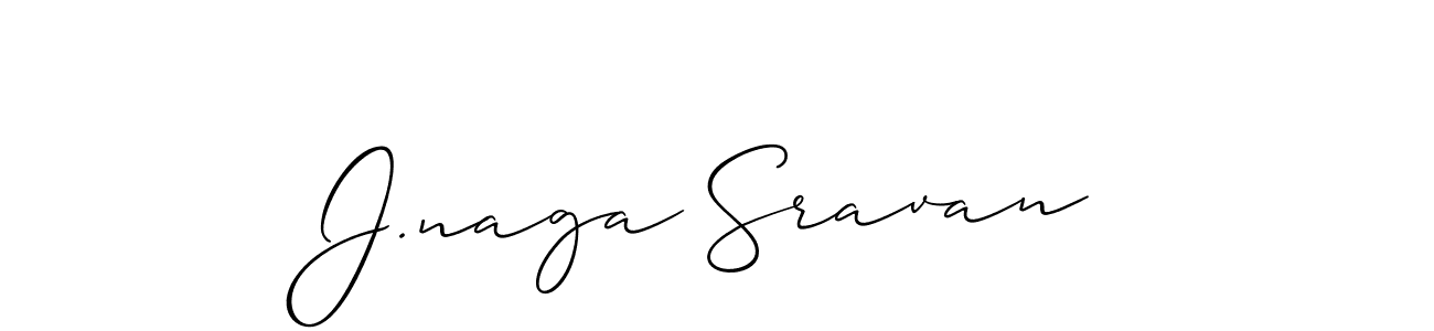 Make a beautiful signature design for name J.naga Sravan. Use this online signature maker to create a handwritten signature for free. J.naga Sravan signature style 2 images and pictures png