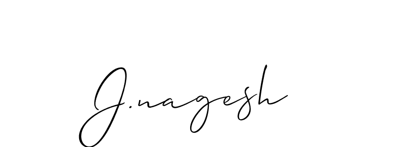 It looks lik you need a new signature style for name J.nagesh. Design unique handwritten (Allison_Script) signature with our free signature maker in just a few clicks. J.nagesh signature style 2 images and pictures png