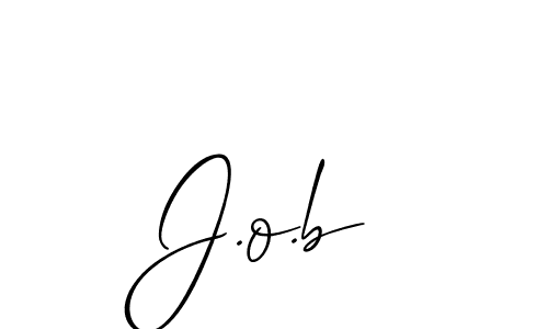 How to make J.o.b signature? Allison_Script is a professional autograph style. Create handwritten signature for J.o.b name. J.o.b signature style 2 images and pictures png