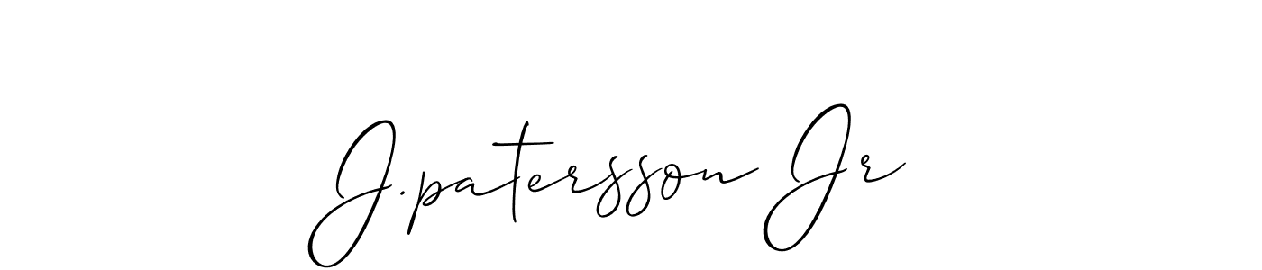 Design your own signature with our free online signature maker. With this signature software, you can create a handwritten (Allison_Script) signature for name J.patersson Jr. J.patersson Jr signature style 2 images and pictures png