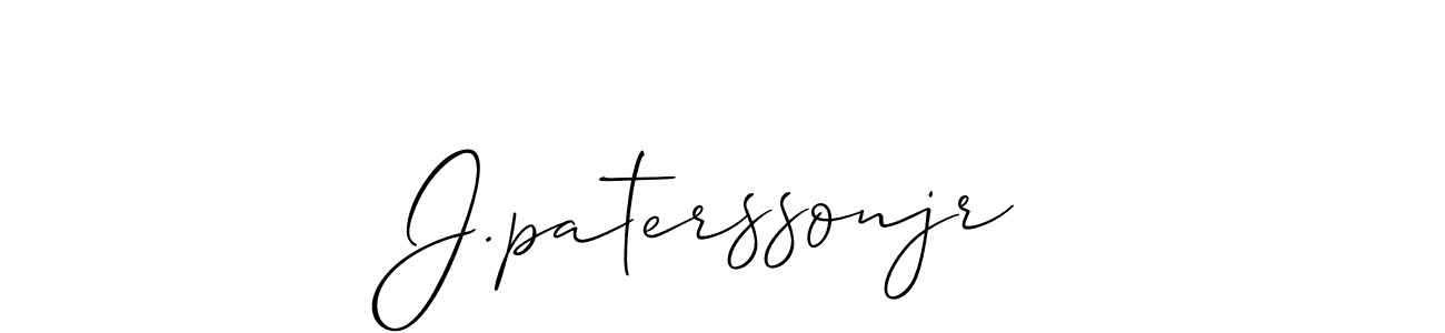 Use a signature maker to create a handwritten signature online. With this signature software, you can design (Allison_Script) your own signature for name J.paterssonjr. J.paterssonjr signature style 2 images and pictures png