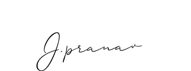 Make a short J.pranav signature style. Manage your documents anywhere anytime using Allison_Script. Create and add eSignatures, submit forms, share and send files easily. J.pranav signature style 2 images and pictures png