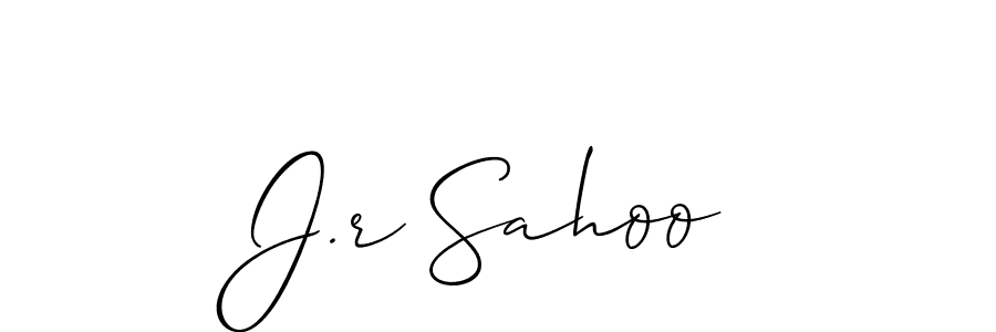 How to Draw J.r Sahoo signature style? Allison_Script is a latest design signature styles for name J.r Sahoo. J.r Sahoo signature style 2 images and pictures png