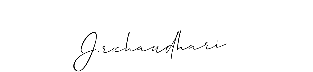 It looks lik you need a new signature style for name J.r.chaudhari. Design unique handwritten (Allison_Script) signature with our free signature maker in just a few clicks. J.r.chaudhari signature style 2 images and pictures png