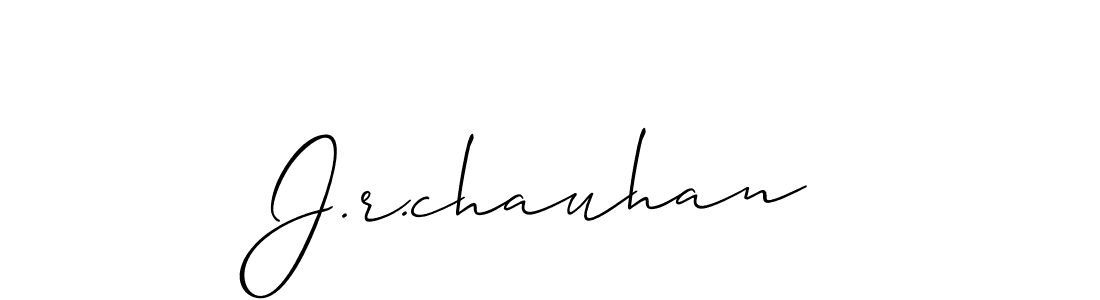 Use a signature maker to create a handwritten signature online. With this signature software, you can design (Allison_Script) your own signature for name J.r.chauhan. J.r.chauhan signature style 2 images and pictures png