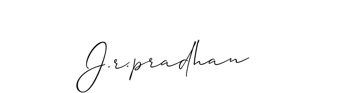 Also we have J.r.pradhan name is the best signature style. Create professional handwritten signature collection using Allison_Script autograph style. J.r.pradhan signature style 2 images and pictures png