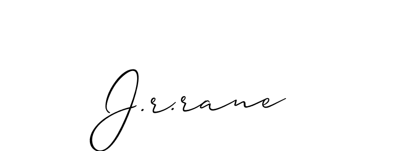 Best and Professional Signature Style for J.r.rane. Allison_Script Best Signature Style Collection. J.r.rane signature style 2 images and pictures png