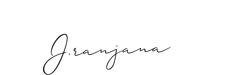 Make a beautiful signature design for name J.ranjana. Use this online signature maker to create a handwritten signature for free. J.ranjana signature style 2 images and pictures png