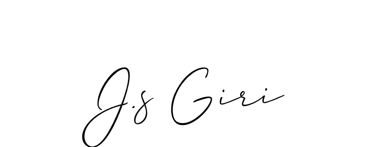 Similarly Allison_Script is the best handwritten signature design. Signature creator online .You can use it as an online autograph creator for name J.s Giri. J.s Giri signature style 2 images and pictures png