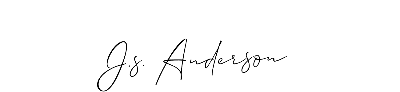 Make a beautiful signature design for name J.s. Anderson. Use this online signature maker to create a handwritten signature for free. J.s. Anderson signature style 2 images and pictures png