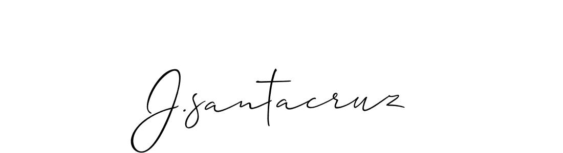 Make a beautiful signature design for name J.santacruz. Use this online signature maker to create a handwritten signature for free. J.santacruz signature style 2 images and pictures png