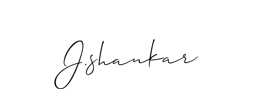 The best way (Allison_Script) to make a short signature is to pick only two or three words in your name. The name J.shankar include a total of six letters. For converting this name. J.shankar signature style 2 images and pictures png